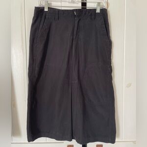 Women’s PATAGONIA Midi Black Skirt Front Pockets Size 6